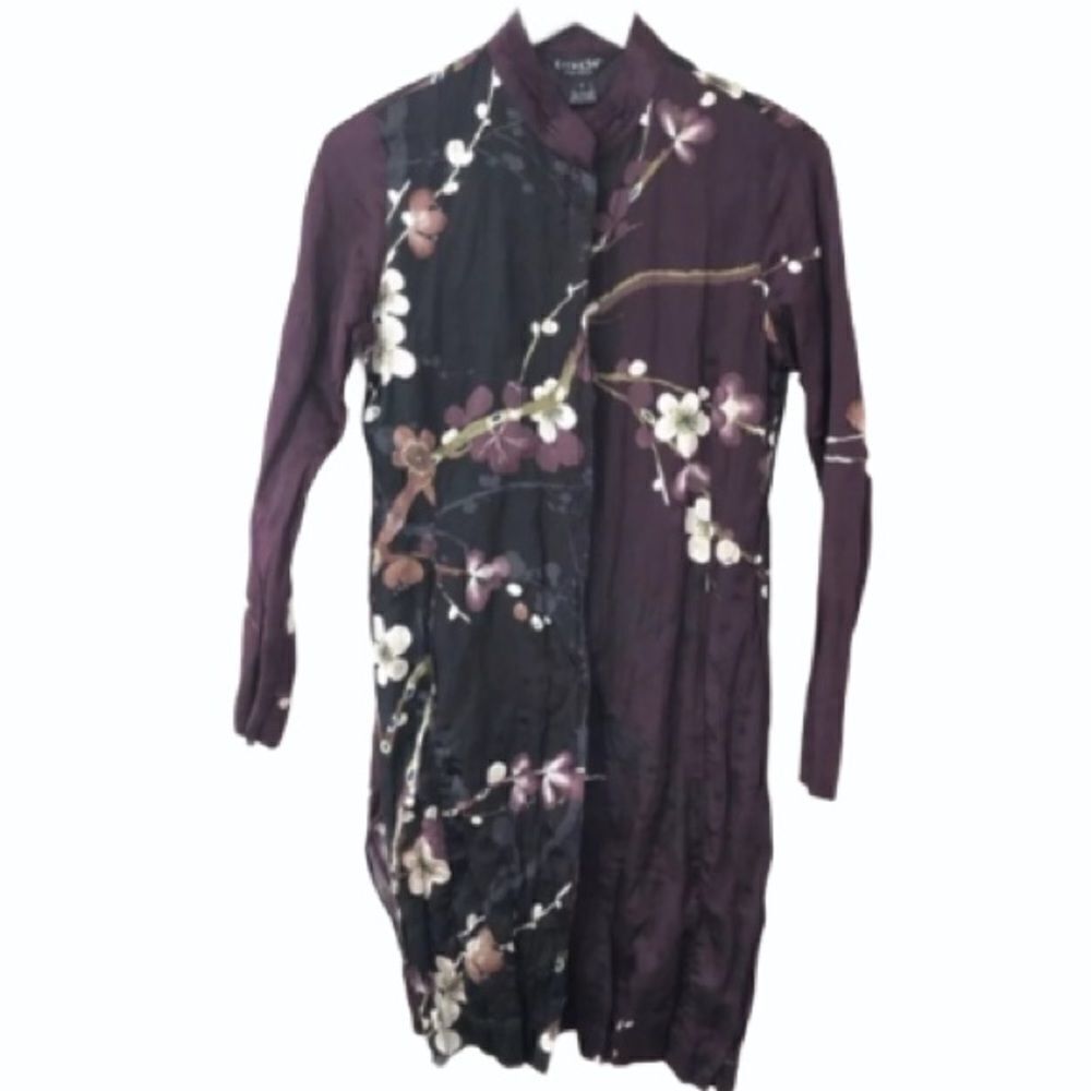 Citron silk kimono jacket -light,Size small